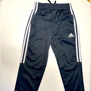 Adidas boys dark grey Adidas jogging pants